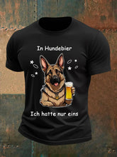 Männer lustig in Hunde biere Ich hatte nur ein lässiges T-Shirt